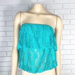 Mimi Chica Women’s Off‎ the Shoulder Lace Top